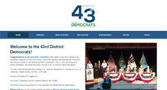 Desktop Screenshot of 43rddemocrats.org