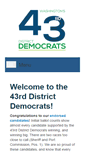 Mobile Screenshot of 43rddemocrats.org