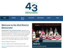 Tablet Screenshot of 43rddemocrats.org
